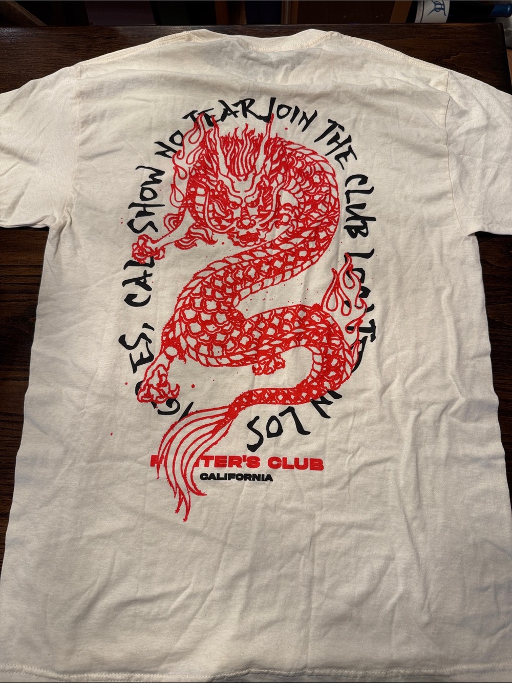 CVLA Fear the Dragon White Short Sleeve Tee